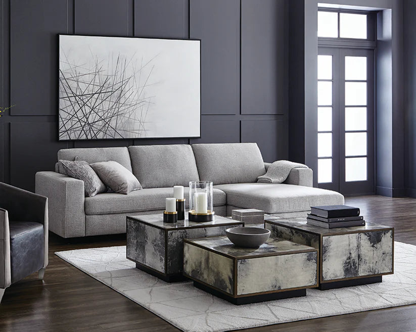 Ethan Sofa Chaise - Laf - Marble