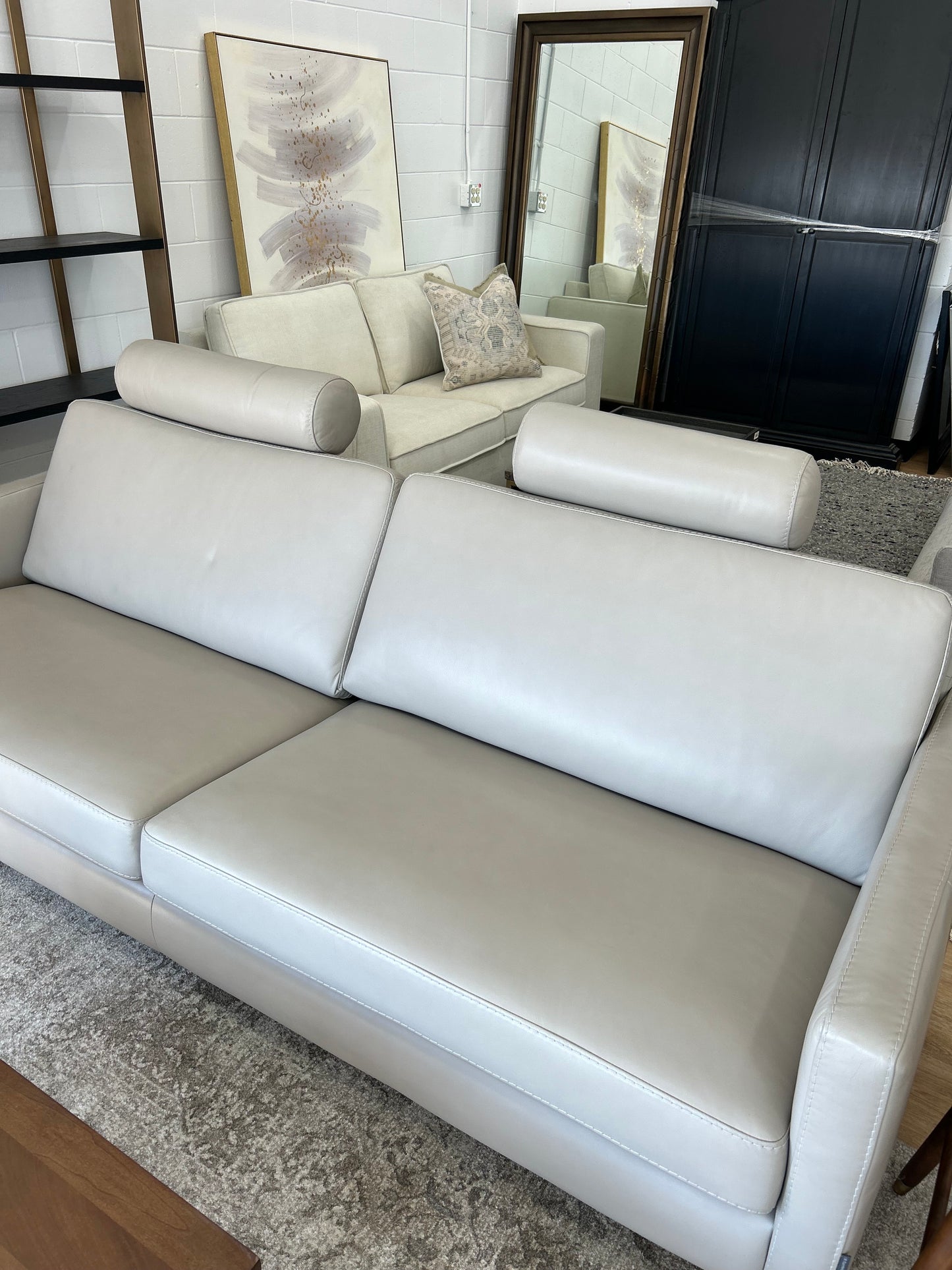 Coffee 3 Seater - Nappa Cement