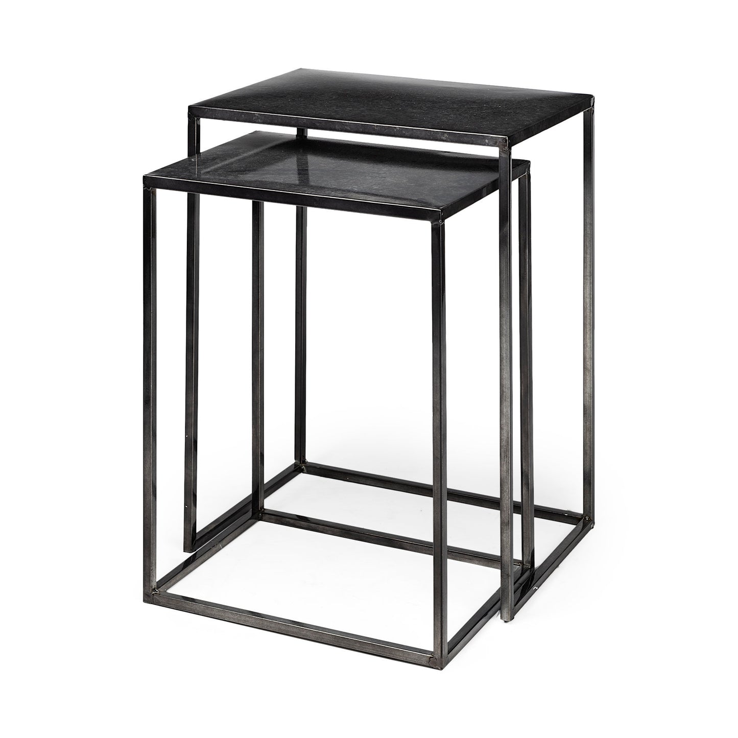 Kasey (Set of 2)  Galvanized Accent Tables
