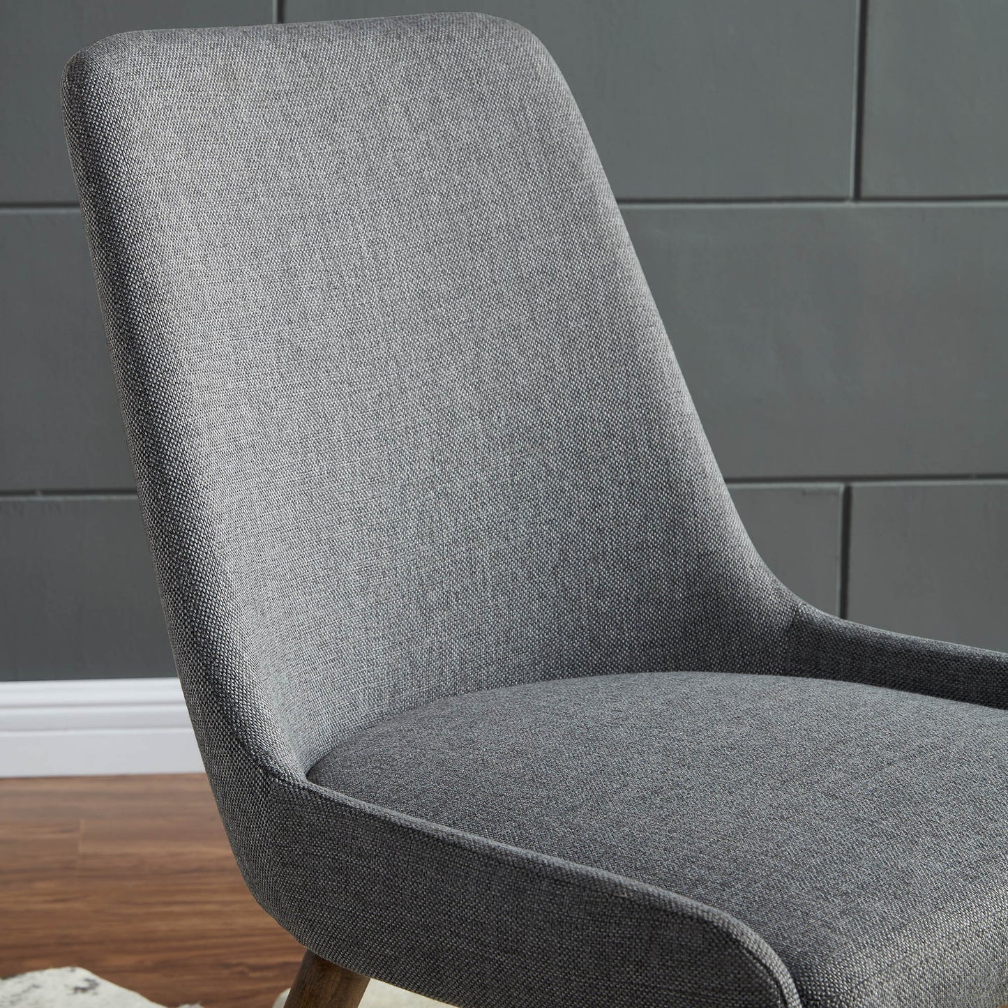 Mia Side Chair - Dark Grey/Grey Legs