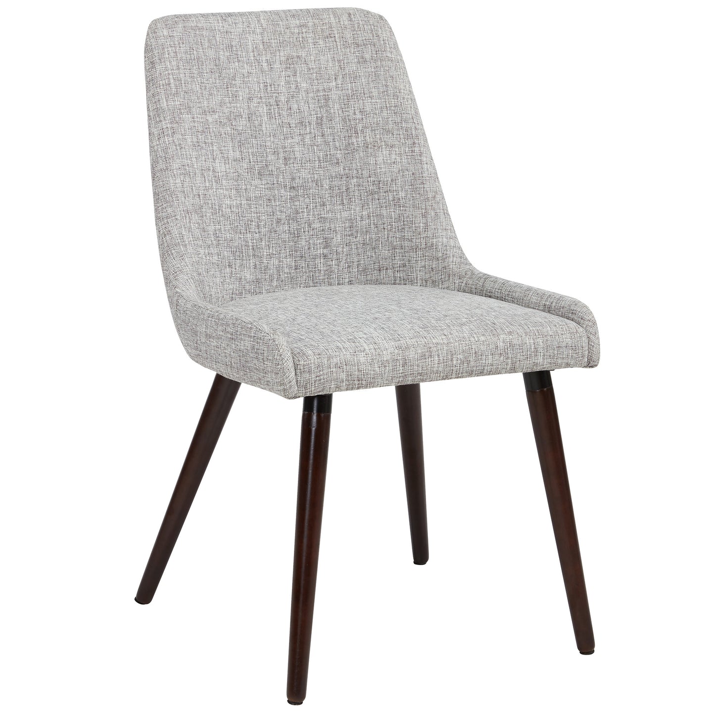 Mia Side Chair - Light Grey/Walnut Legs