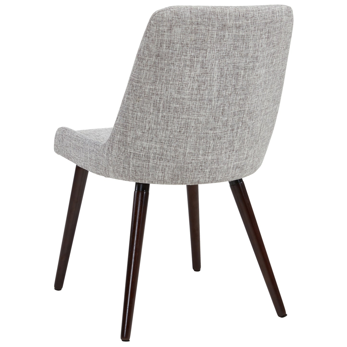 Mia Side Chair - Light Grey/Walnut Legs