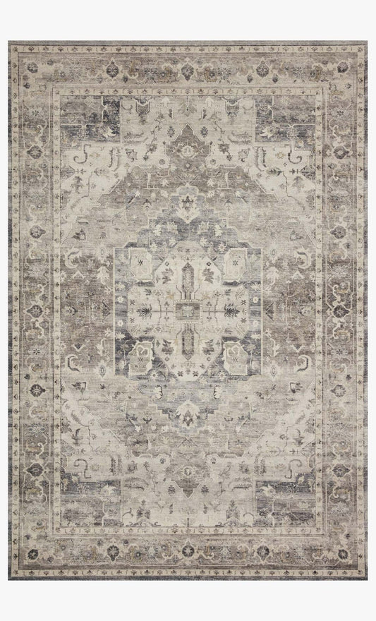 Hathaway rug - Steel/Ivory - 2'0" x 5'0"