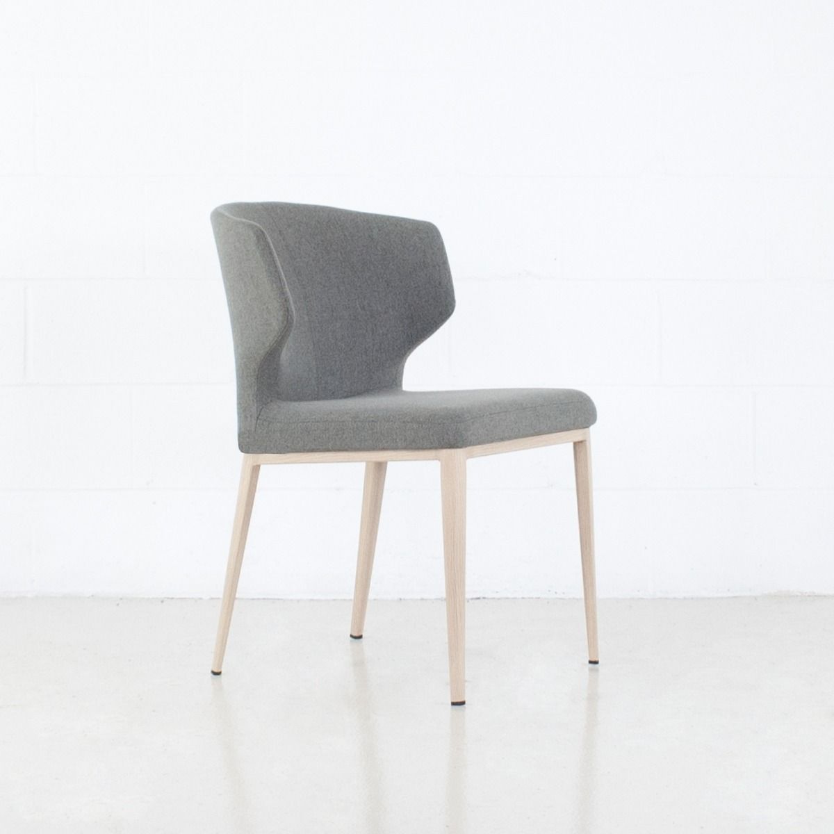 Cabo Chair - Warm Grey/Natural Legs
